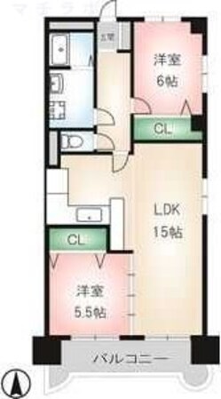 高岳駅 徒歩5分 5階の物件間取画像